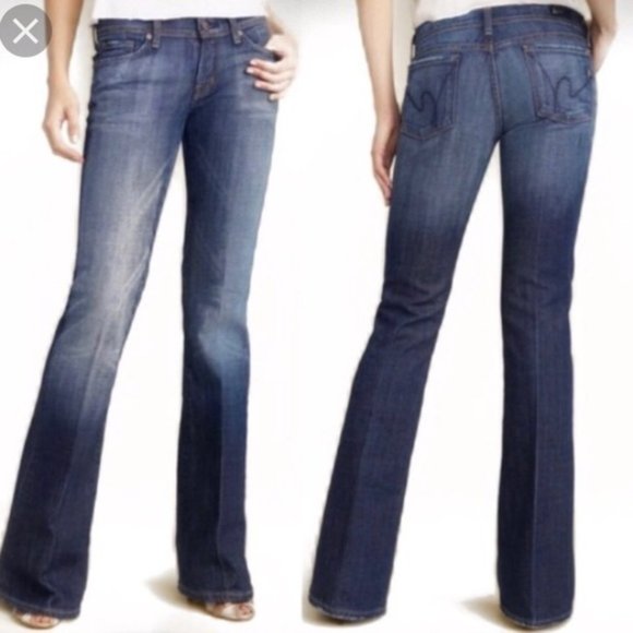 Citizens of Humanity Ingrid #002 Low Waist Flare Stretch Jeans Women's Size 28 - Picture 2 of 11